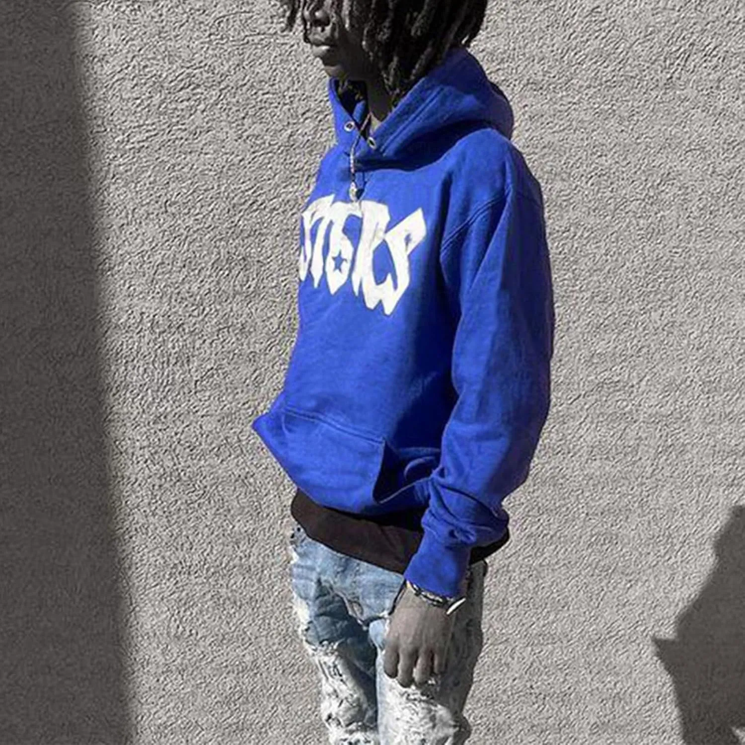Amiblvowa Y2K Hoodie for Men Women Spider Web Graphic Hoodies Aesthetic Grunge Hooded Sweatshirt Oversized Harajuku Jacket