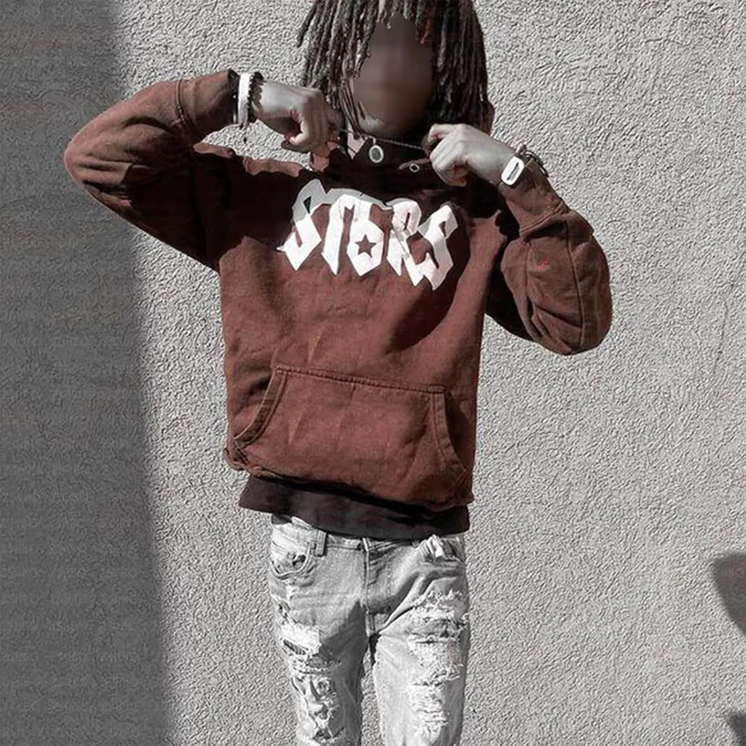 Amiblvowa Y2K Hoodie for Men Women Spider Web Graphic Hoodies Aesthetic Grunge Hooded Sweatshirt Oversized Harajuku Jacket