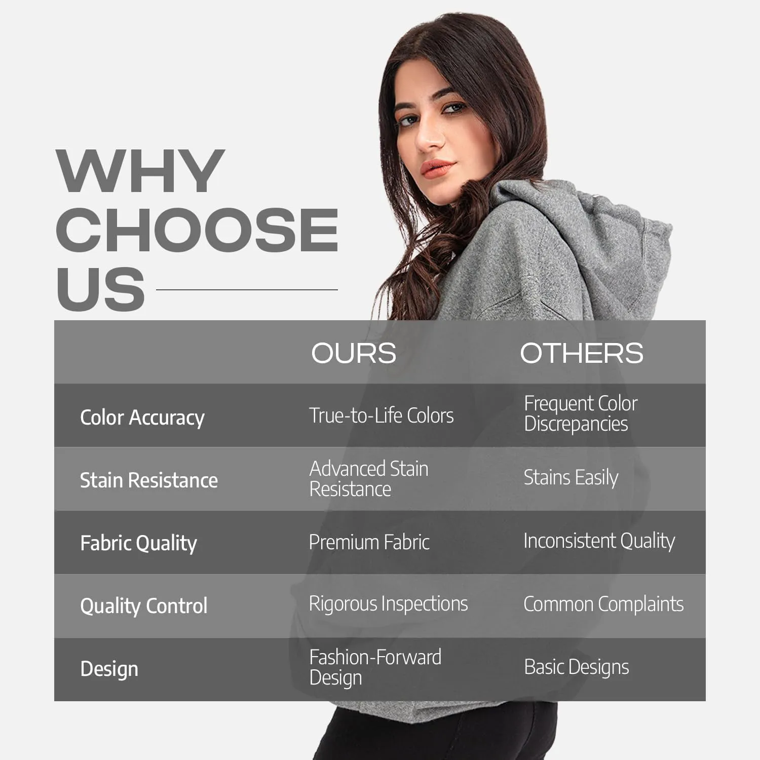 Aon's High Natural Cotton Blend Hoodies For Women: More Breathable & Appealing Modern Fit Sweatshirt Sweaters