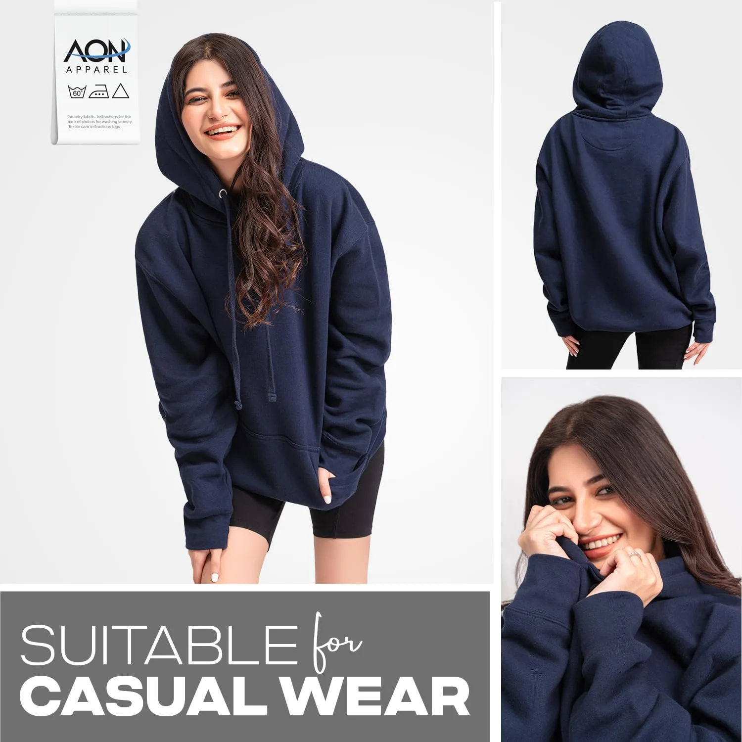 Aon's High Natural Cotton Blend Hoodies For Women: More Breathable & Appealing Modern Fit Sweatshirt Sweaters