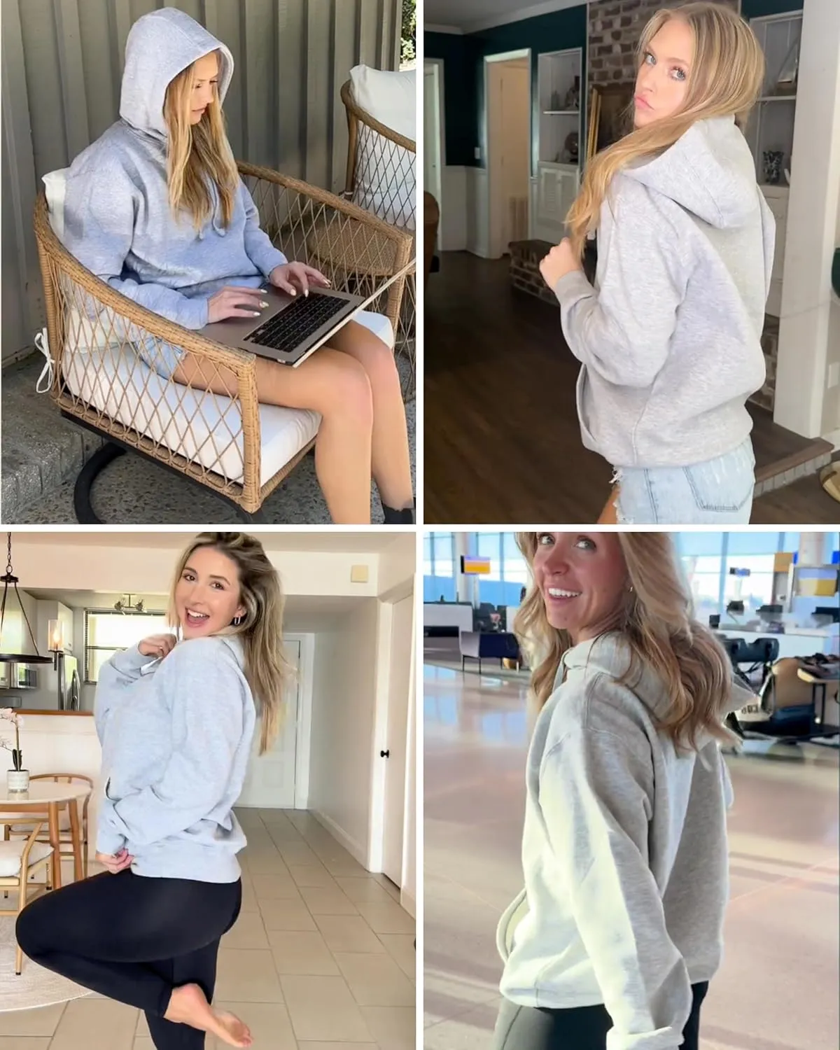 Aon's High Natural Cotton Blend Hoodies For Women: More Breathable & Appealing Modern Fit Sweatshirt Sweaters