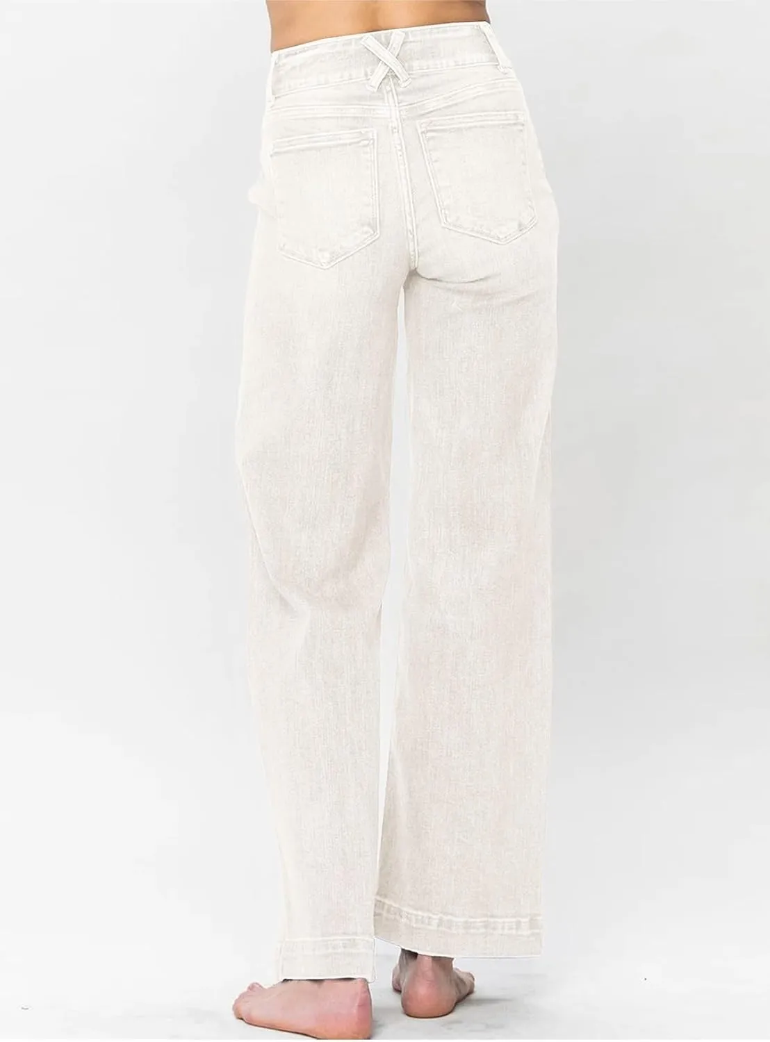 Astylish Jeans for Women Wide Leg High Waisted Stretchy Straight Leg Jean Baggy Trendy 2025 Denim Pants with Slanted Pockets