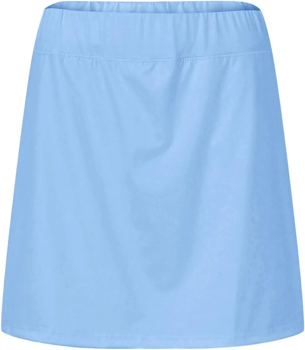 Athletic Skirt with Shorts for Women Golf Skirts High Waisted Tennis Tummy Control Plus Size Skort with Pockets