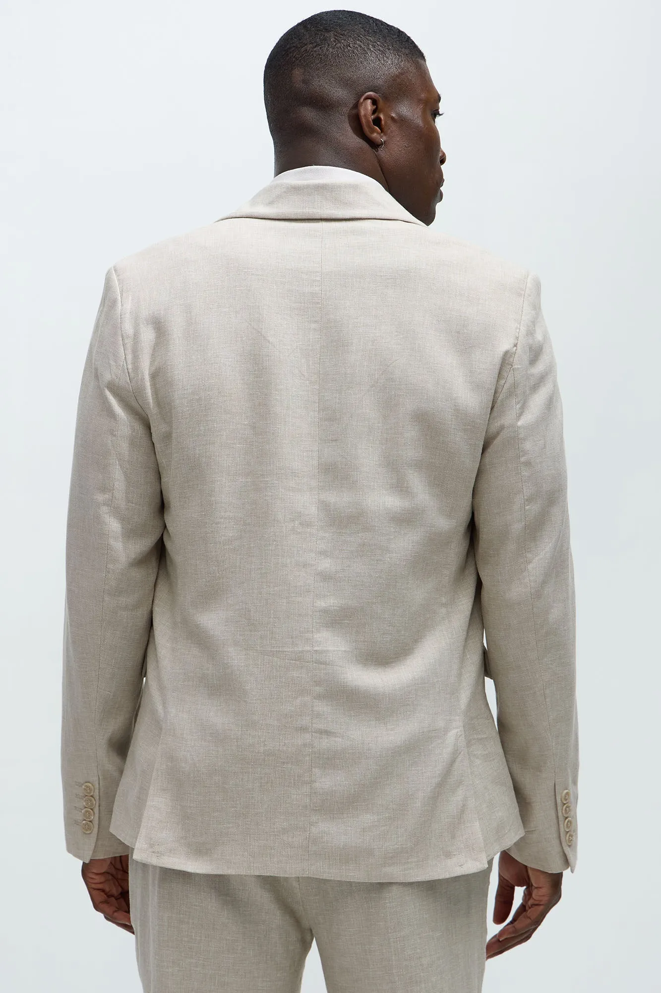 Bahamas Linen Suit Jacket - Stone
