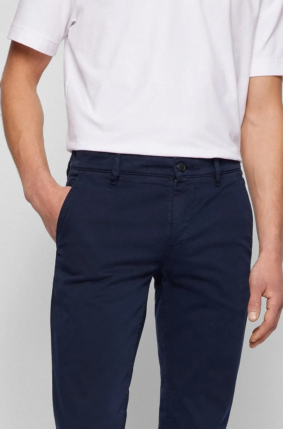 BOSS Men's Slim-fit Casual Chino Trousers