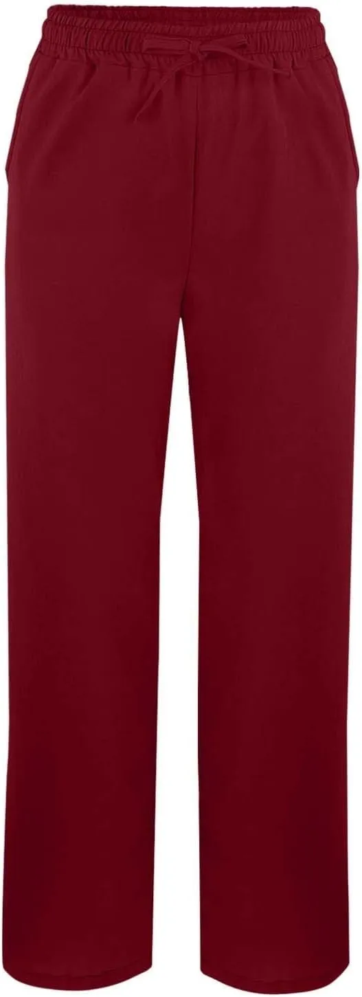 Capris Pants for Women Linen Cropped Pant High Waist Drawstring Casual Loose Summer Beach Trousers with Pocket