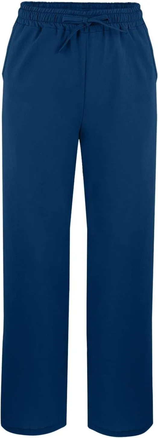 Capris Pants for Women Linen Cropped Pant High Waist Drawstring Casual Loose Summer Beach Trousers with Pocket