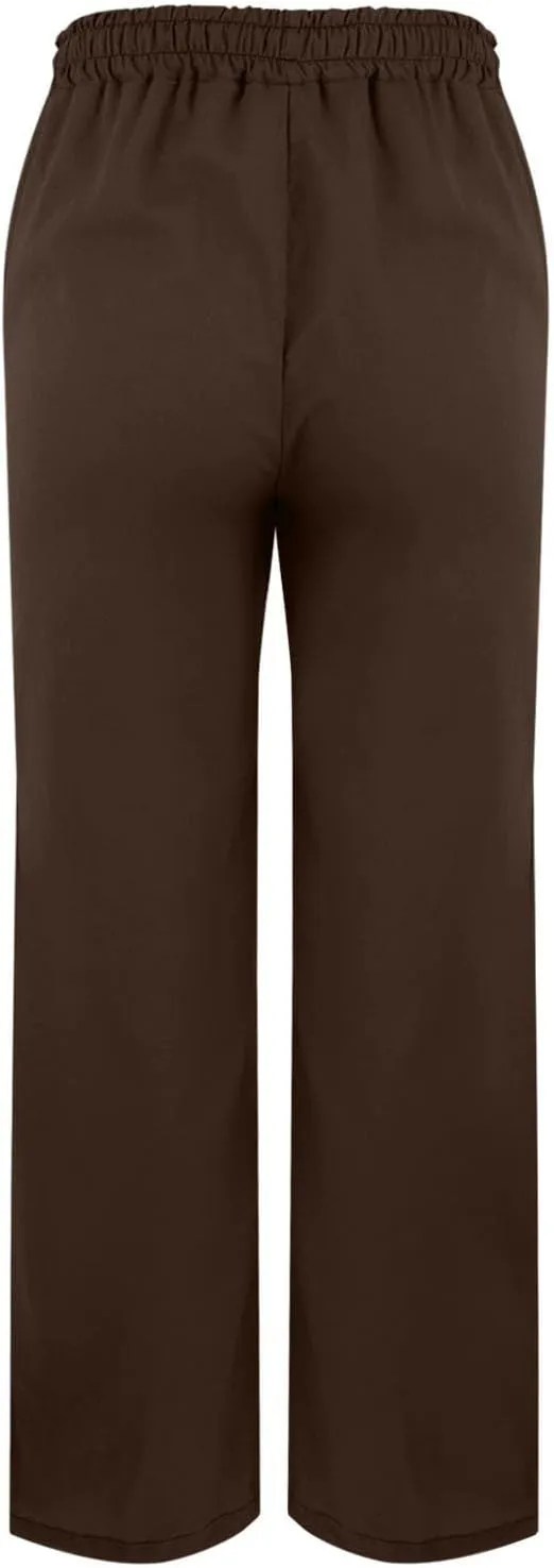 Capris Pants for Women Linen Cropped Pant High Waist Drawstring Casual Loose Summer Beach Trousers with Pocket