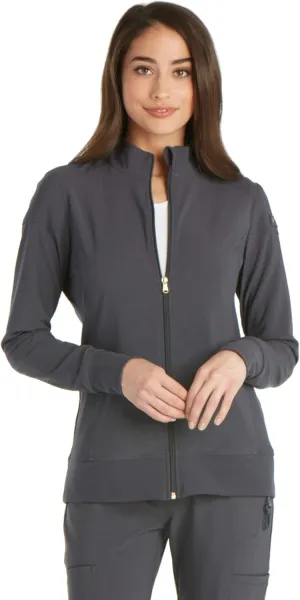 Cherokee Scrub Jackets For Woman with Zip Front, 360 Stretch Fabric - CK303