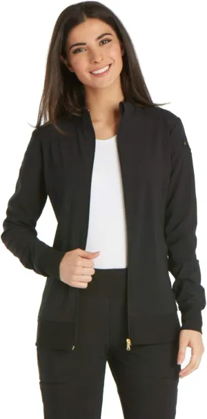 Cherokee Scrub Jackets For Woman with Zip Front, 360 Stretch Fabric - CK303