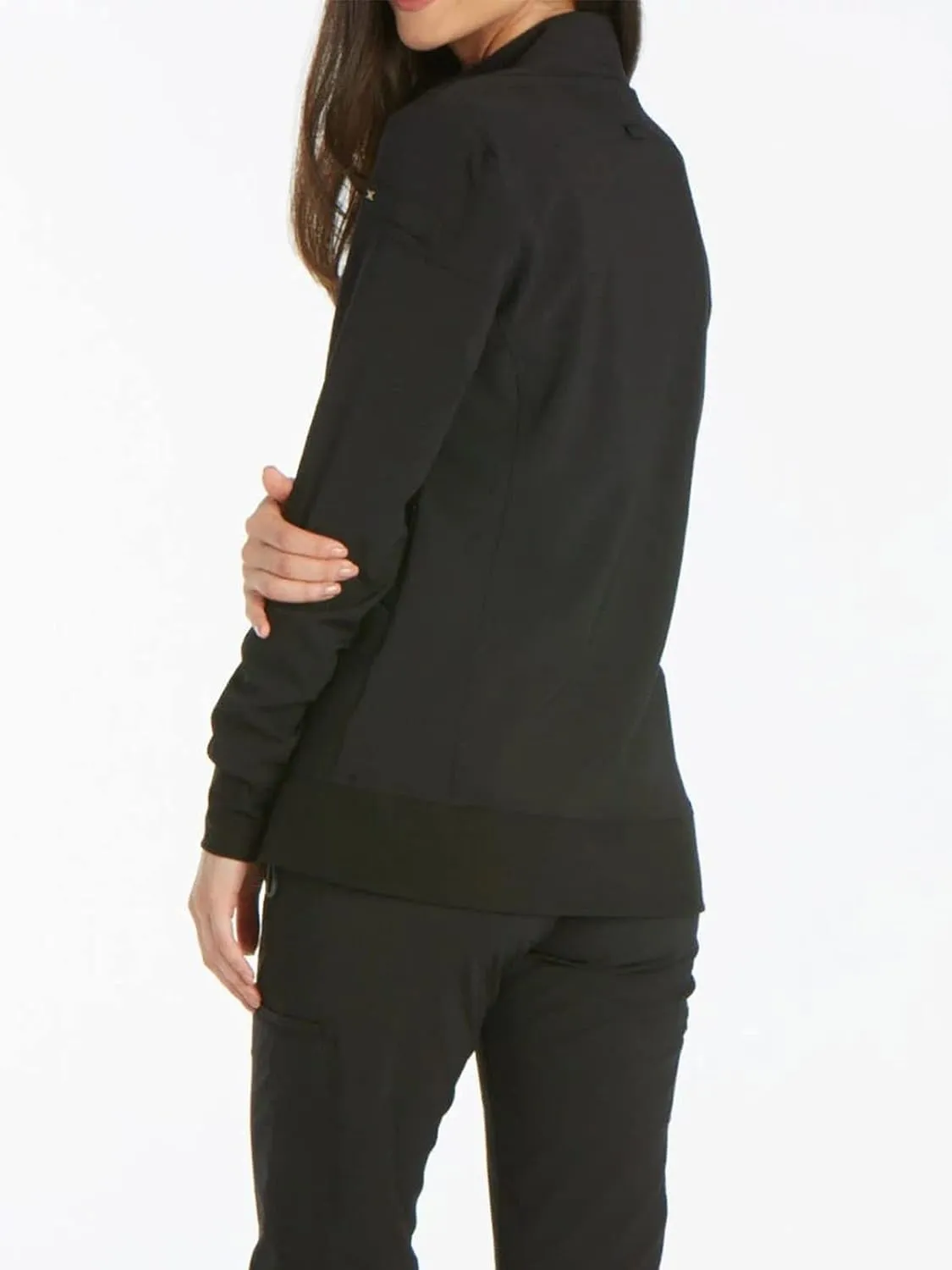 Cherokee Scrub Jackets For Woman with Zip Front, 360 Stretch Fabric - CK303