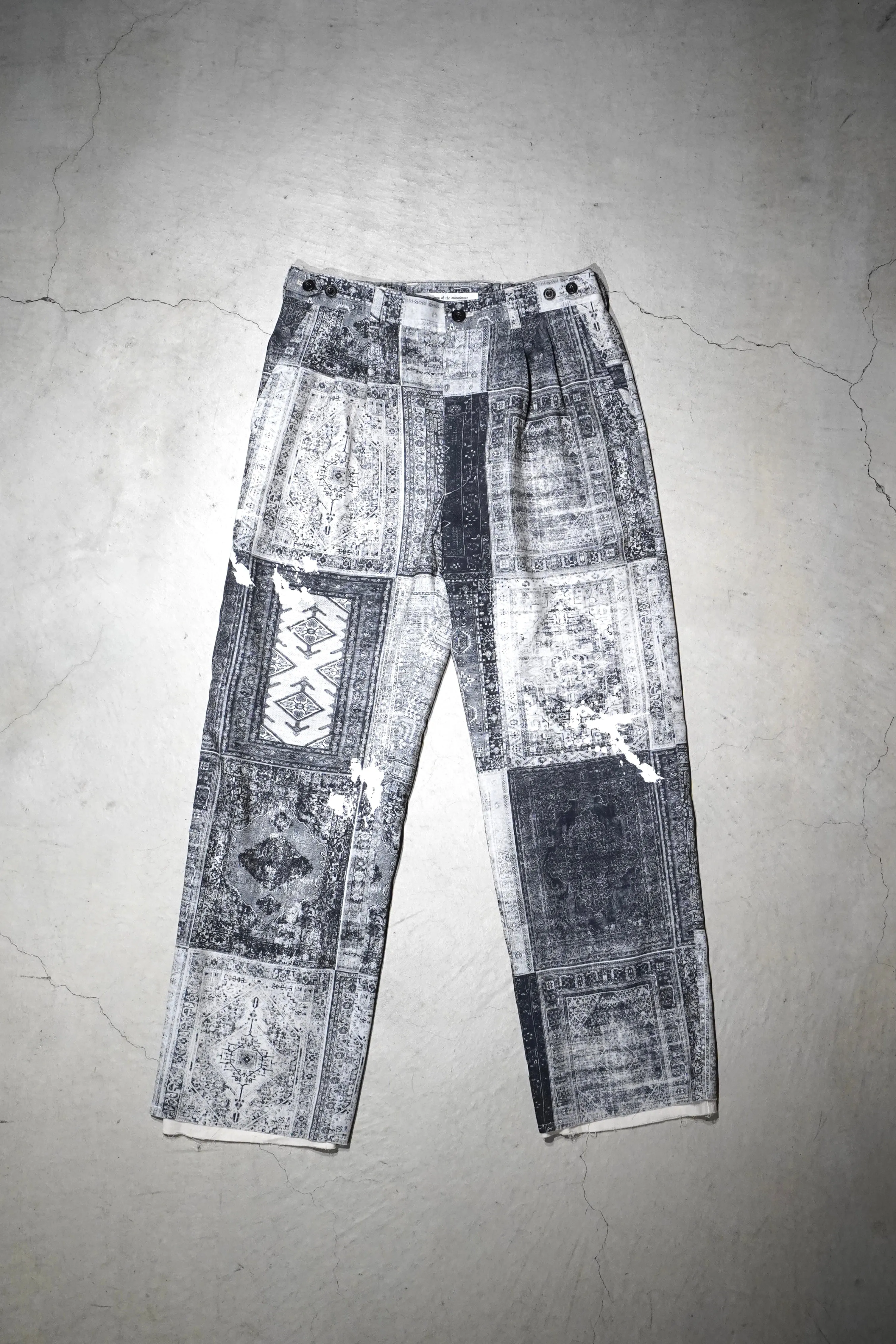 Children of the discordance PERSONAL DATA PRINT TROUSERS (GRAY)
