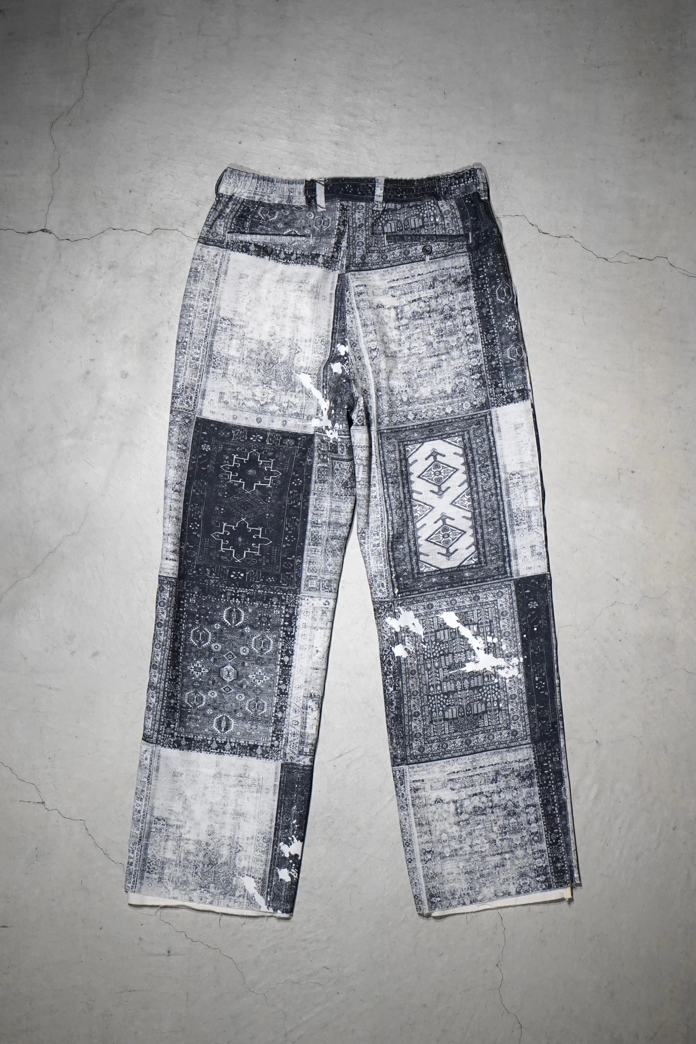 Children of the discordance PERSONAL DATA PRINT TROUSERS (GRAY)