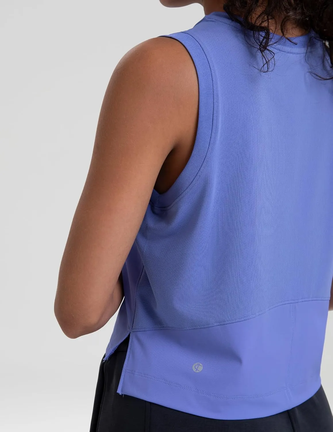 Colorfulkoala Women's Breezy Mesh Back Muscle Tank Loose Fit Workout Tops