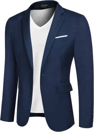 COOFANDY Mens Blazer Sport Coats Casual Slim Fit Suit Jacket Business One Button Blazers