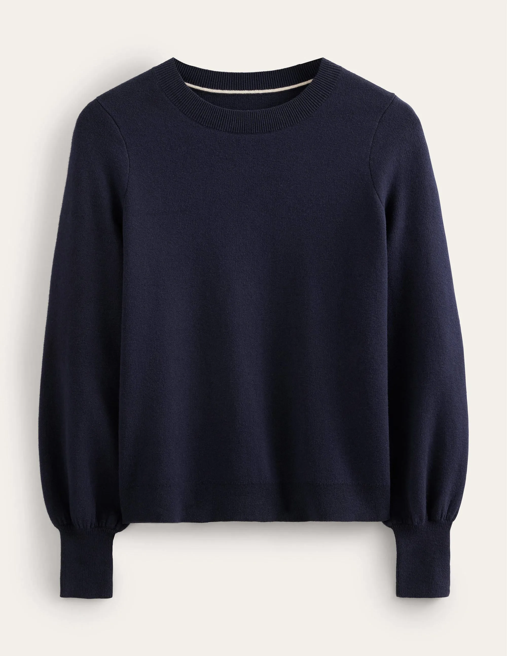 Crew Neck Jumper-Navy