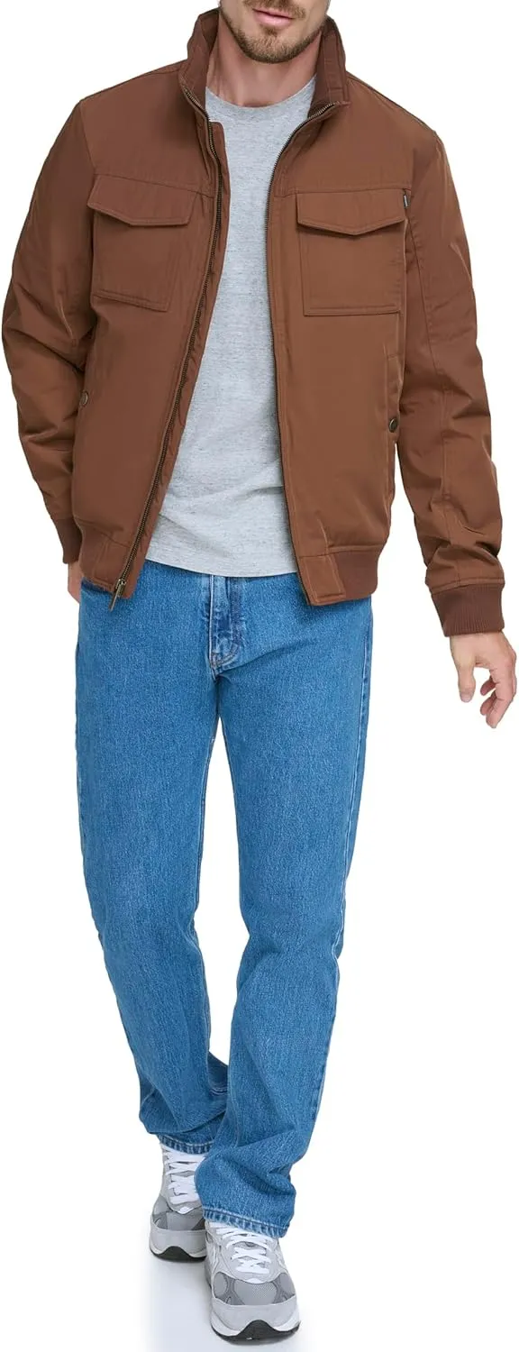 Dockers Men's Quilted Lined Flight Bomber Jacket