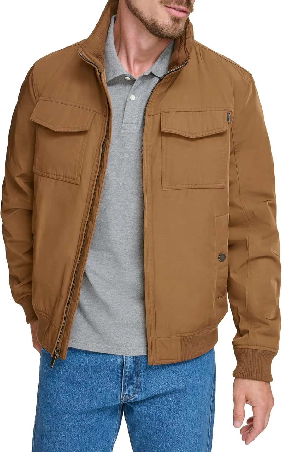 Dockers Men's Quilted Lined Flight Bomber Jacket