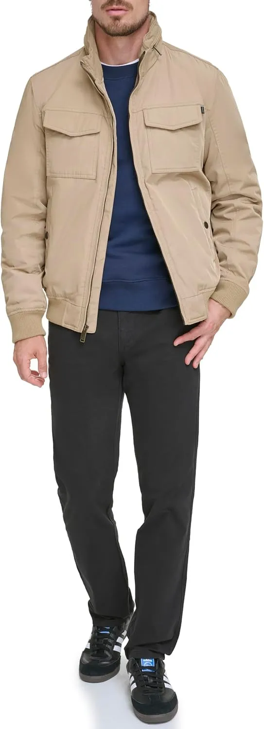 Dockers Men's Quilted Lined Flight Bomber Jacket