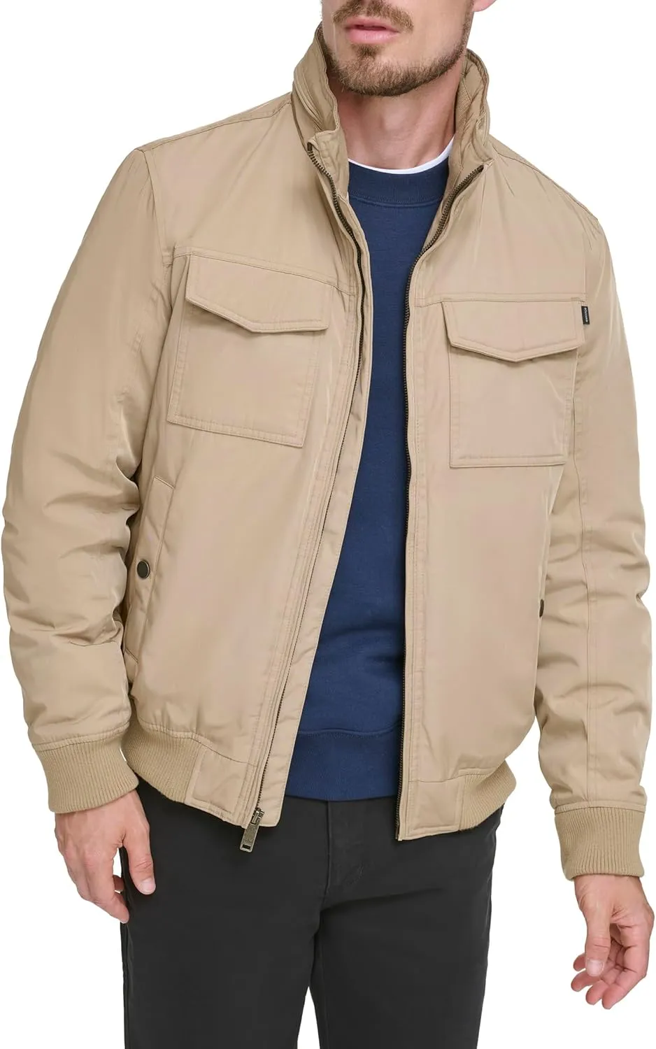 Dockers Men's Quilted Lined Flight Bomber Jacket