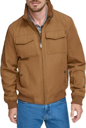 Dockers Men's Quilted Lined Flight Bomber Jacket