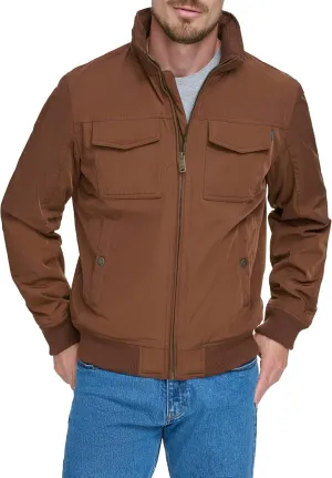 Dockers Men's Quilted Lined Flight Bomber Jacket