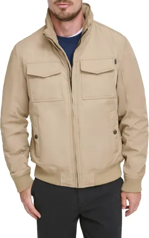 Dockers Men's Quilted Lined Flight Bomber Jacket