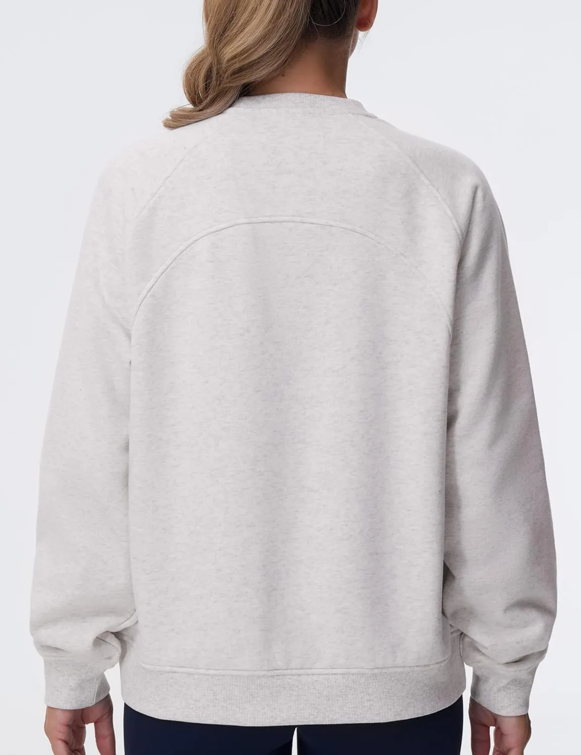 Dragon Fit Women's Fleece Oversized Sweatshirt Long Sleeve Crewneck Athletic Pullover Tops