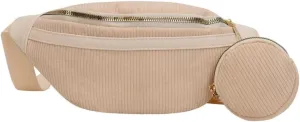 Fanny Crossbody Bag for Women Fashion Waist Bag with a Coin Purse Quilted Bum Hip Pouch for Sports Travel (off-white)