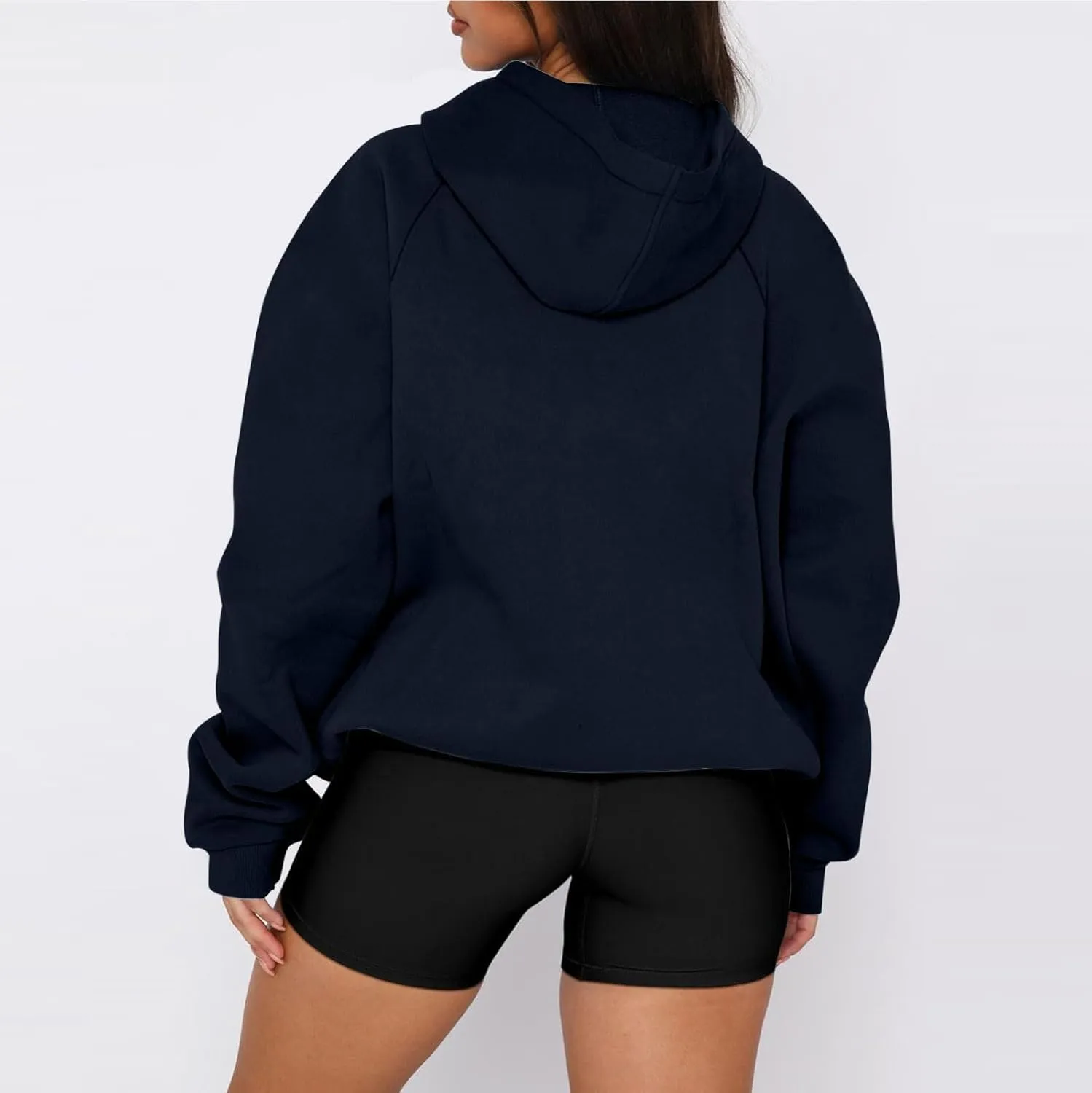 Fleece Hoodies for Women Baggy Lightweight Oversized Y2K Hoodie Comfy Casual Cotton Cute Sweatshirt Pullover w/Pocket