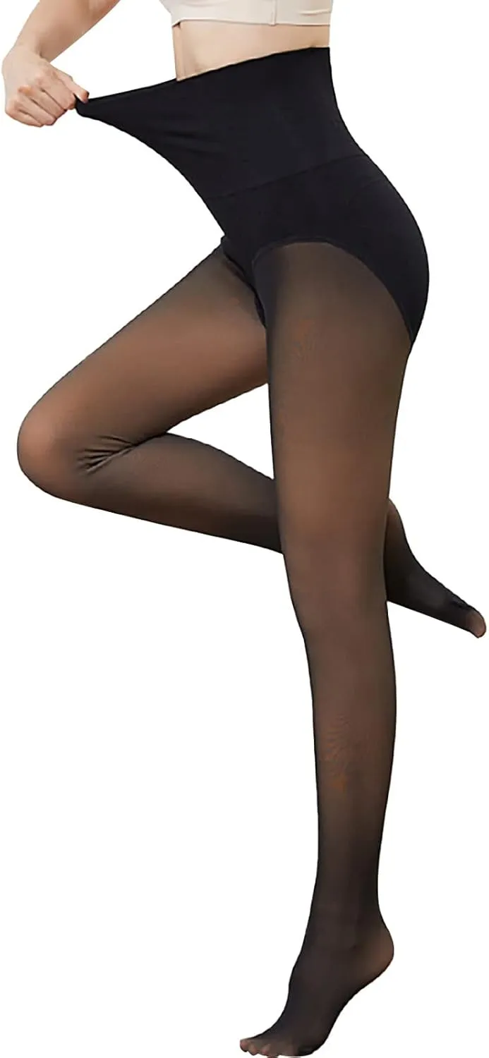 Fleece Pants Women Weather Trousers Palazzo High Waisted Tummy Control Workout Yoga Pants Thermal Wear