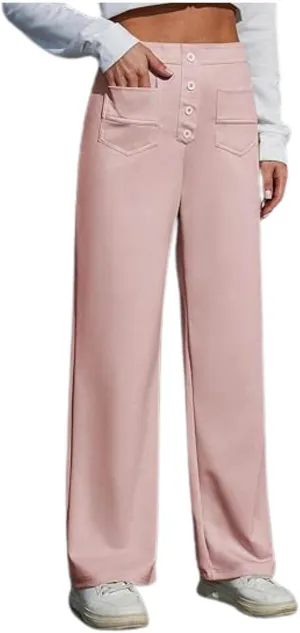 Flexipants - Women's Casual High Waist Stretch Pants, Flexi Pants for Women, Straight Leg Flexi Pants Women
