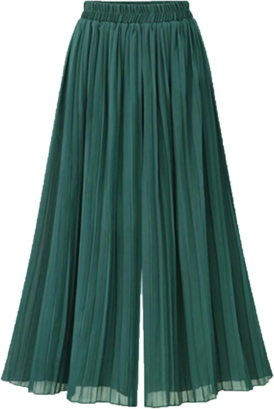 Flowy Chiffon Palazzo Dress Crop Pants for Women Dressy Casual Summer Wide Leg Pantalones De Vestir para Mujer