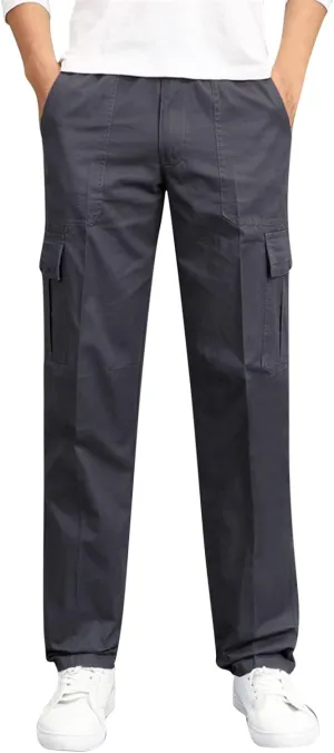 GIERIDUC Men Outdoor Cargo Pant Best Travel Pants for Long Flights Men's Mens Long Underwear Pants Mens Khaki Pants Outdoor