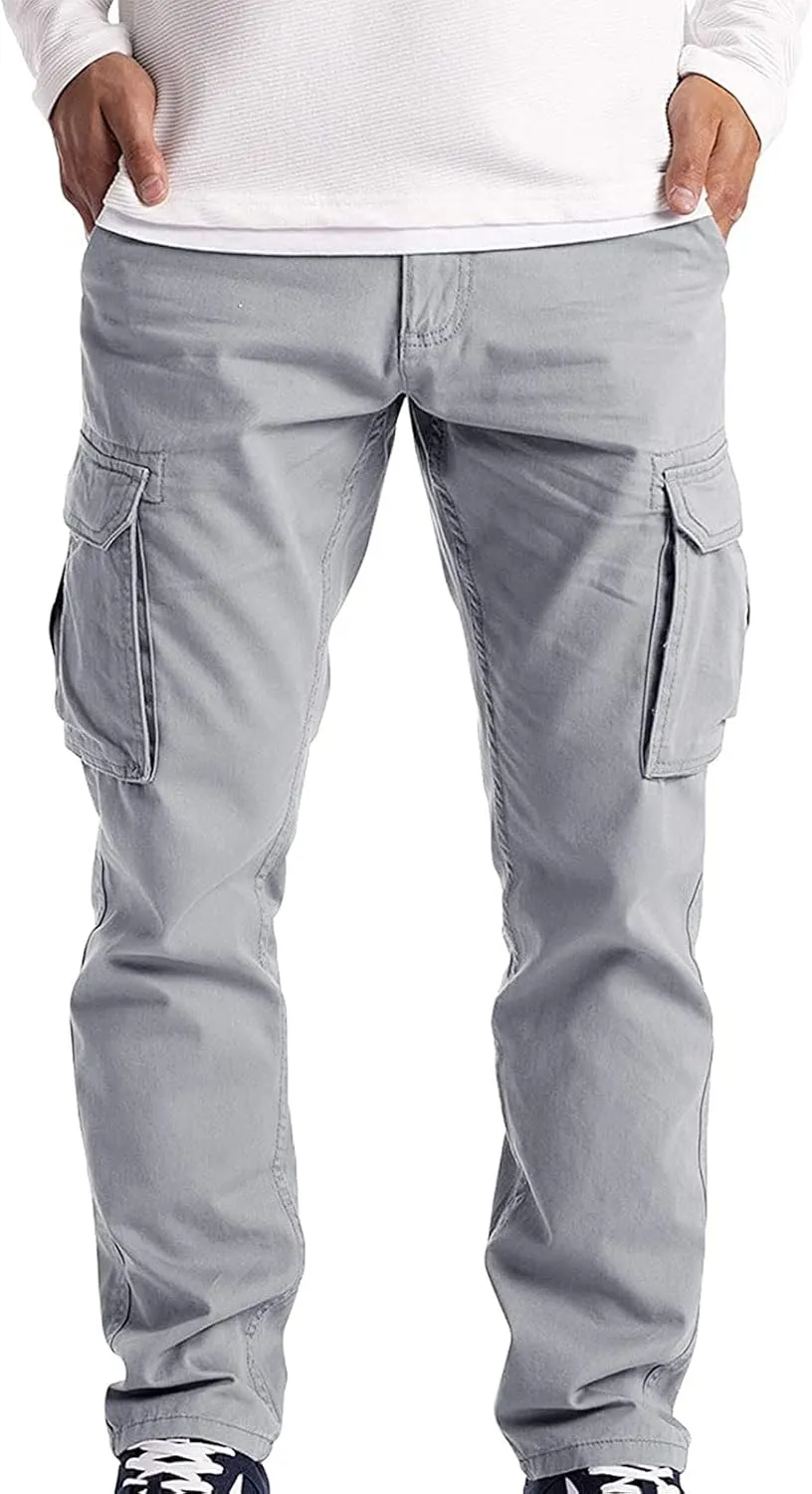 GIERIDUC Men's Fleece Lined Sweatpants Mens Thermal Long Underwear Pants Men's Dressy Joggers Pants Tapered Chinos Pants Men