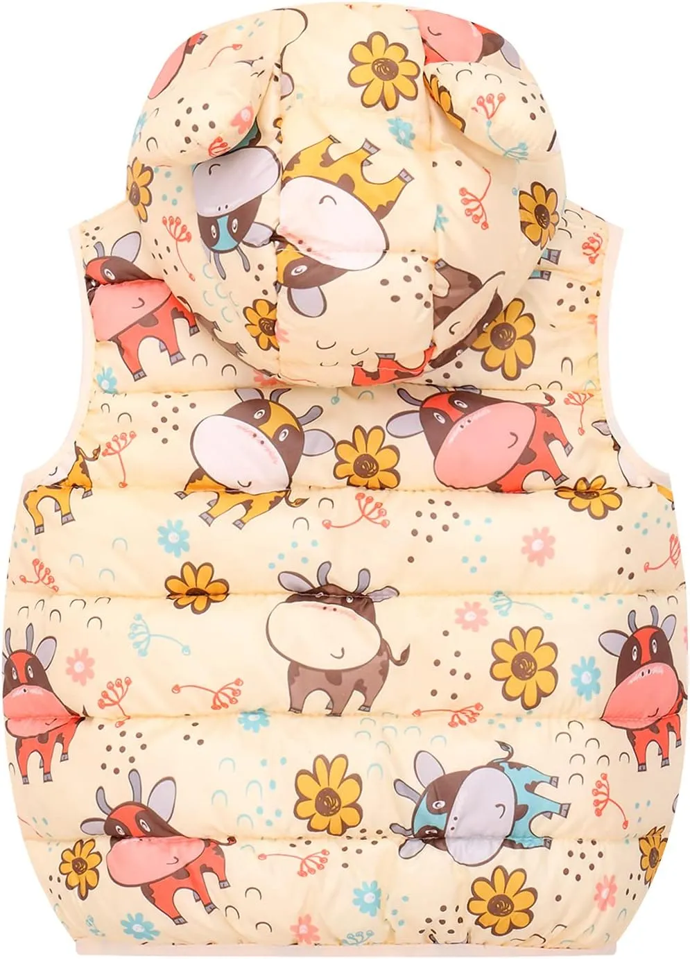 Happy Cherry Toddler Baby Girls&Boys Zipper Jacket Sleeveless Warm Vest Lightweight Coat