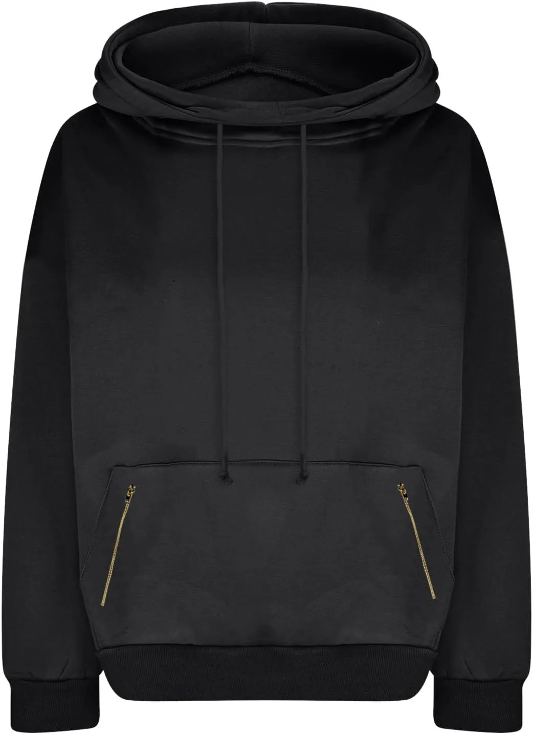 Hoodie Sweatshirt For Women Fall Fashion 2024 Casual Long Sleeve Cowl Neck Hooded Sweatshirt Teen Girls Pullovers