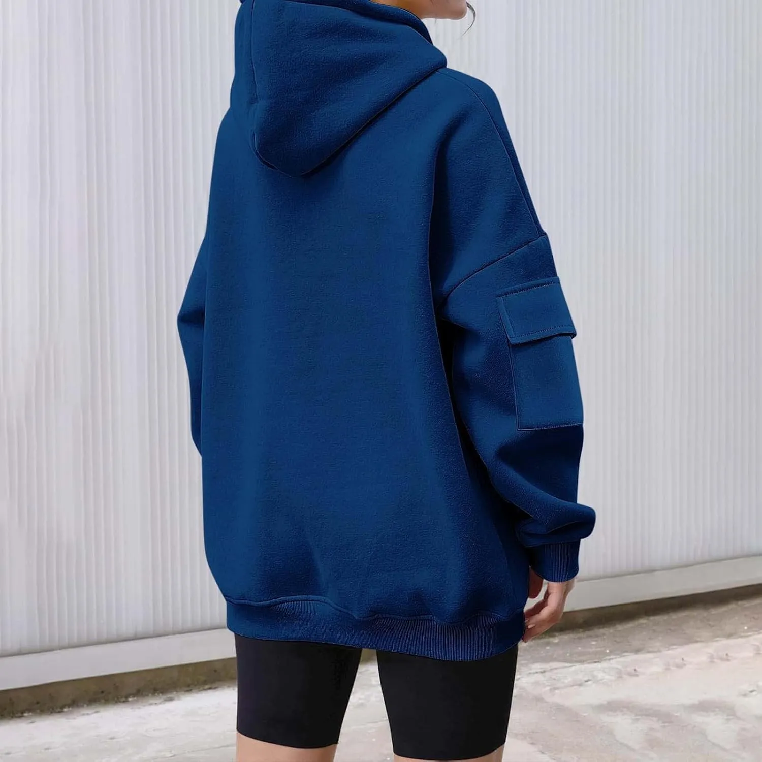 Hoodies For Women y2k Baggy Comfy Long Sleeve Pullover Sweat Shirt Pullover Tops Fall Clothes 2024 With Side Pockets