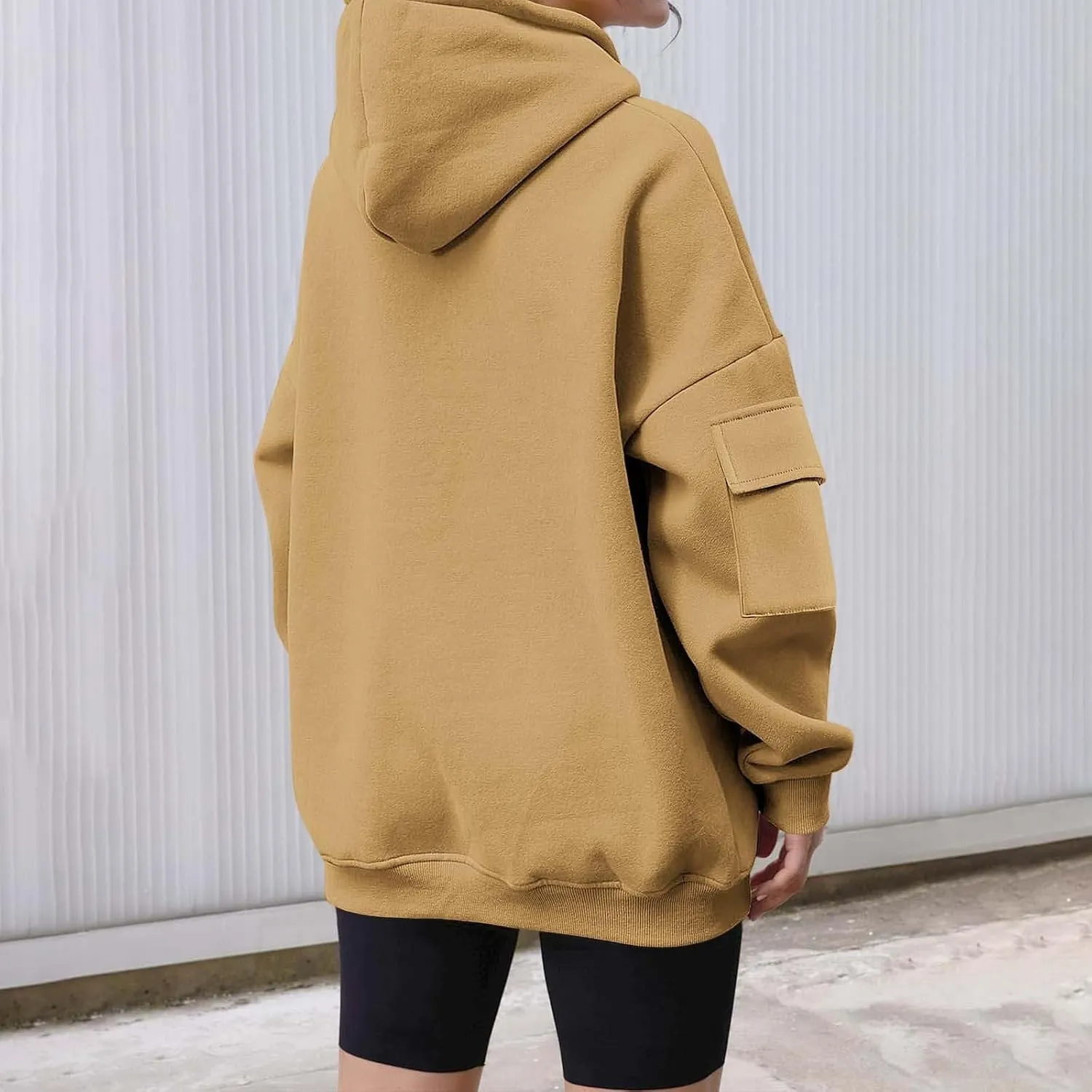 Hoodies For Women y2k Baggy Comfy Long Sleeve Pullover Sweat Shirt Pullover Tops Fall Clothes 2024 With Side Pockets