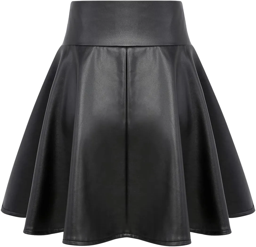 IDEALSANXUN Gothic Plaid Mini Skirts for Women Short High Waist Plaid Skirts