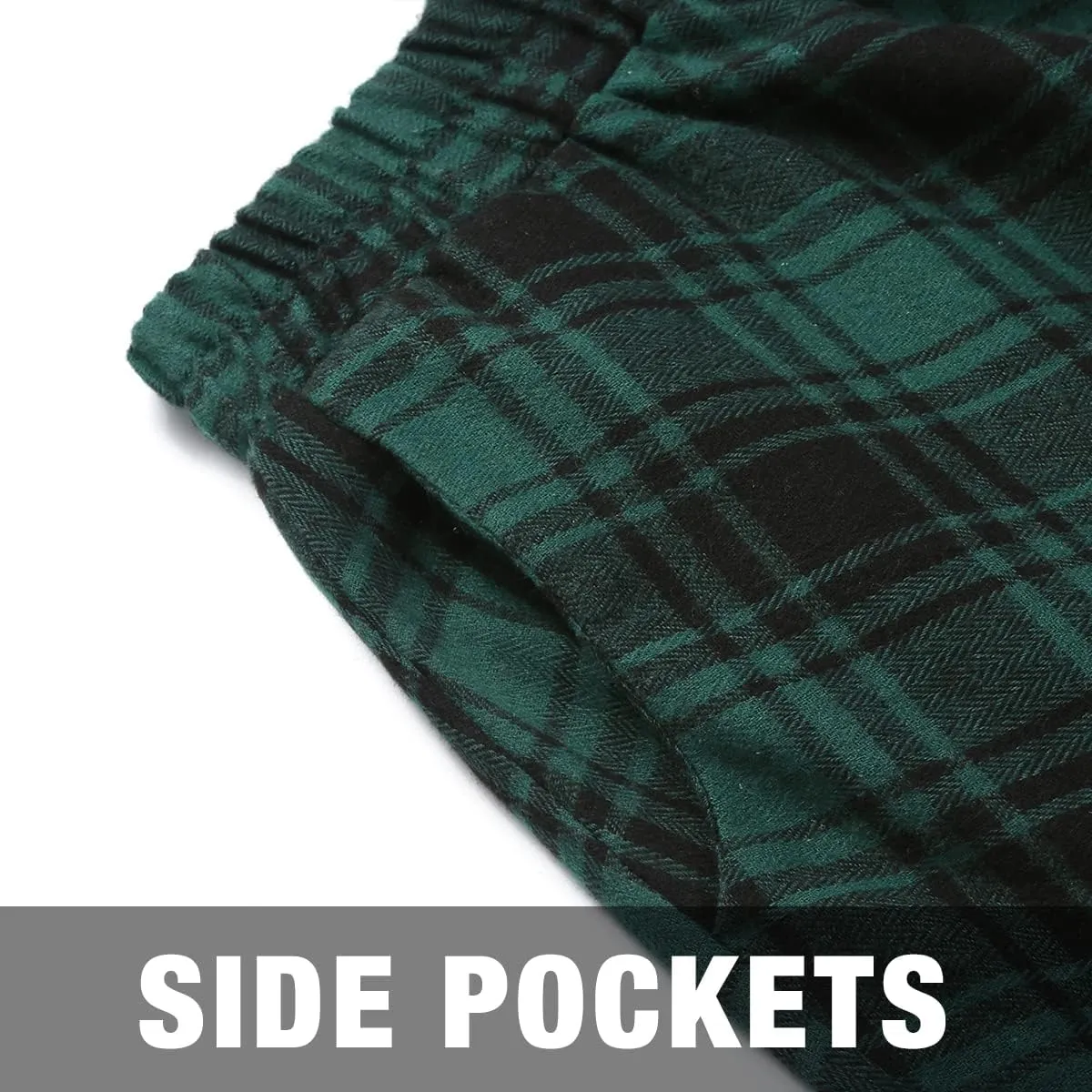 IDEALSANXUN Womens Plaid Skirt Elastic Waist A-line Midi Pleated Skirts