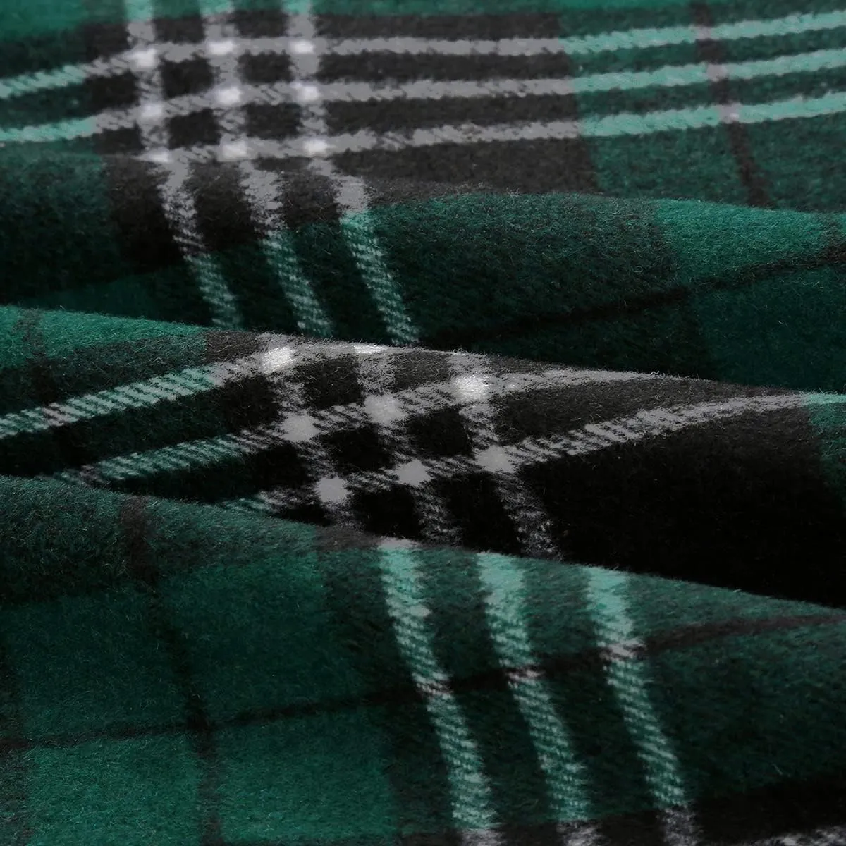 IDEALSANXUN Womens Plaid Wool Skirts Elastic Waist A-Line Pleated Tartan Long Skirts