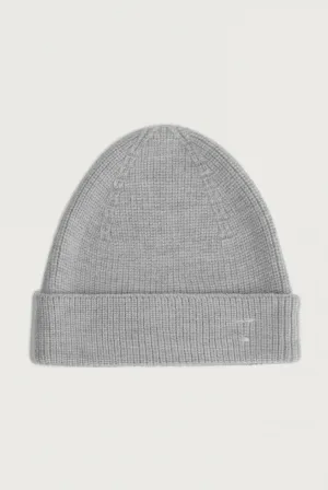 Knitted Beanie, Grey Melange