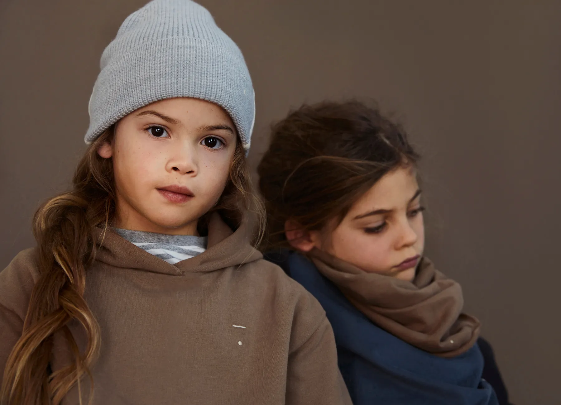 Knitted Beanie, Grey Melange