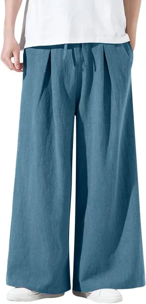 Mens Sweatpants with Pockets Big and Tall Thick Fleece Joggers Loose Sport Long Trousers Male Casual Warm Sweatpants