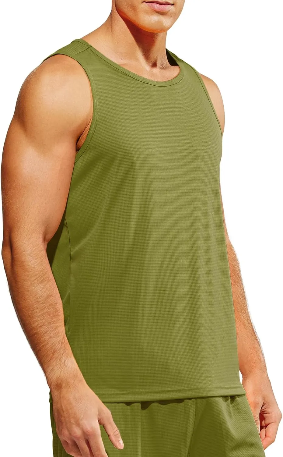 MIER Men's Tank Tops Quick Dry Swim Athletic Gym Running Muscle Beach Sleeveless Workout Shirts for Men