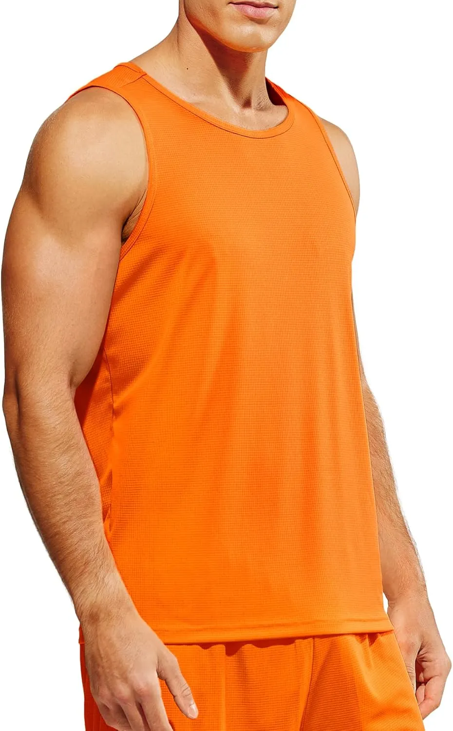 MIER Men's Tank Tops Quick Dry Swim Athletic Gym Running Muscle Beach Sleeveless Workout Shirts for Men