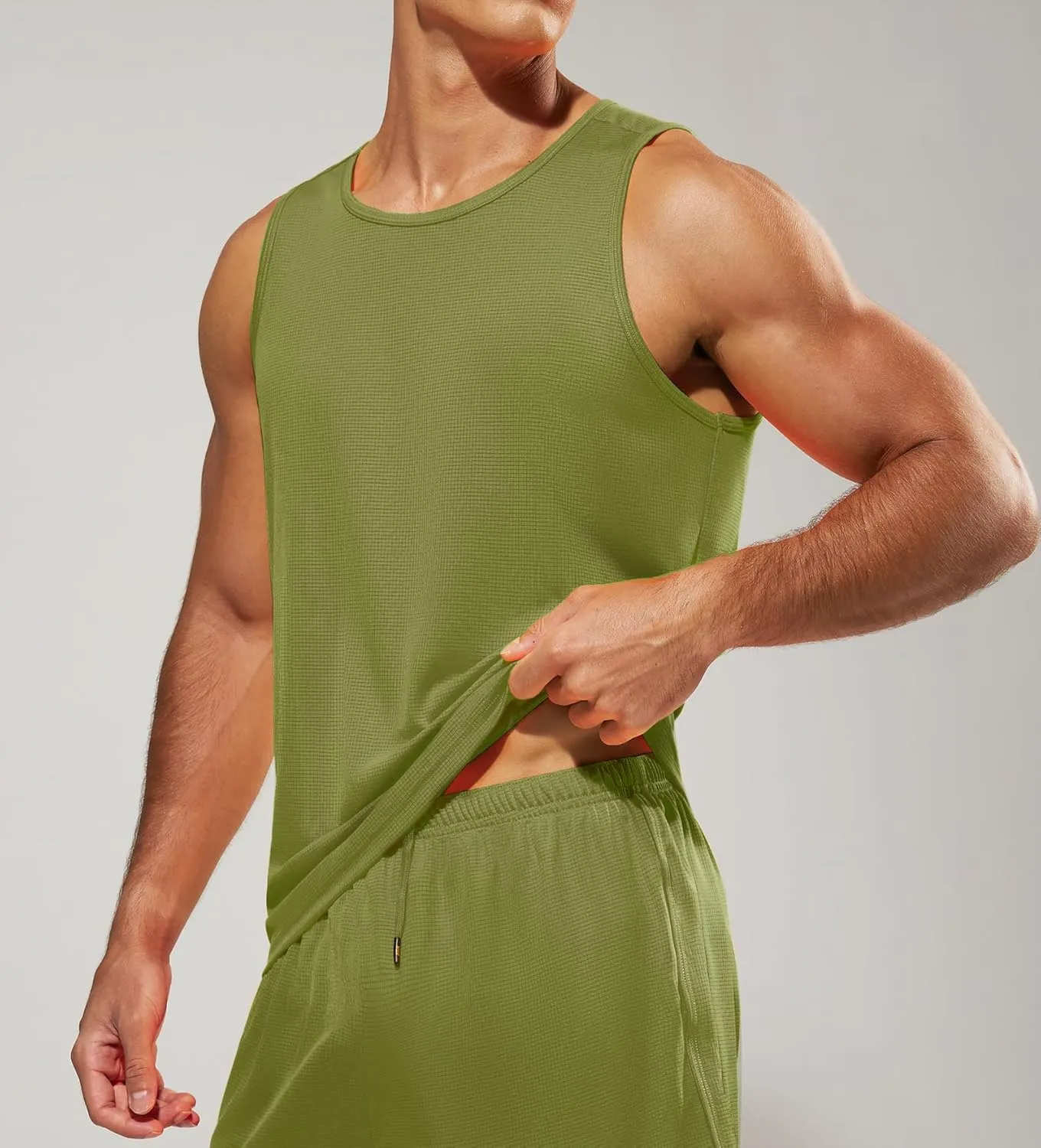 MIER Men's Tank Tops Quick Dry Swim Athletic Gym Running Muscle Beach Sleeveless Workout Shirts for Men
