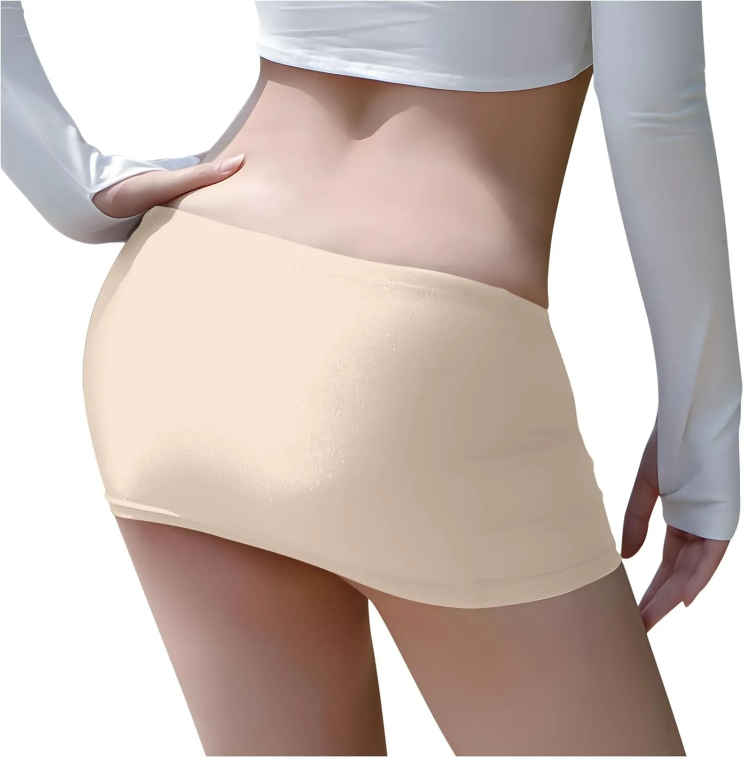 Mini Skirts for Women Sexy Low Waisted Wrap Bodycon Skirt Lingerie Solid Color Comfort Summer Skirts 2025 Outfits