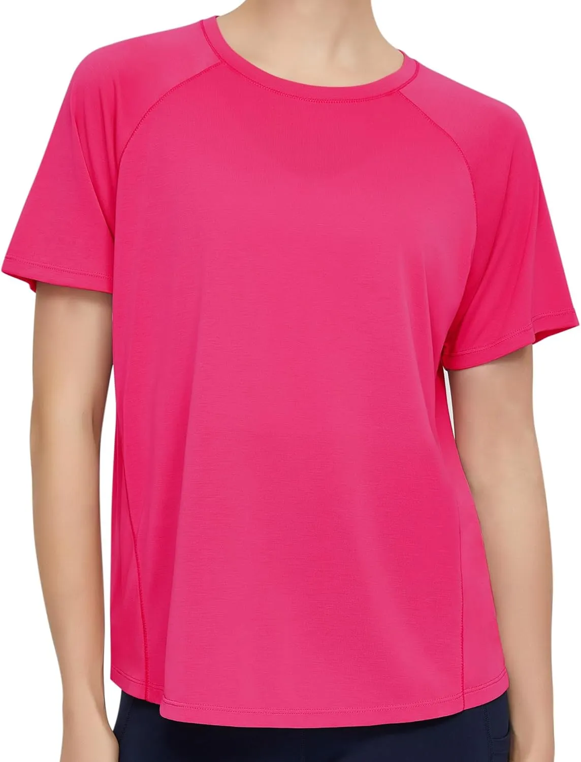 Origiwish Women's Short Sleeve Workout T-Shirt Quick Dry Running Gym Shirts Athletic Casual Yoga Tops